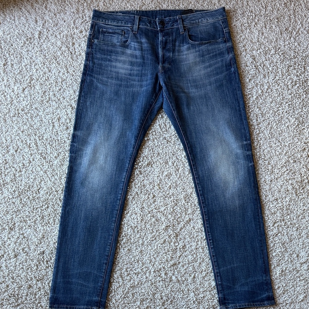 G-Star Men's Dark Blue Slim Jeans